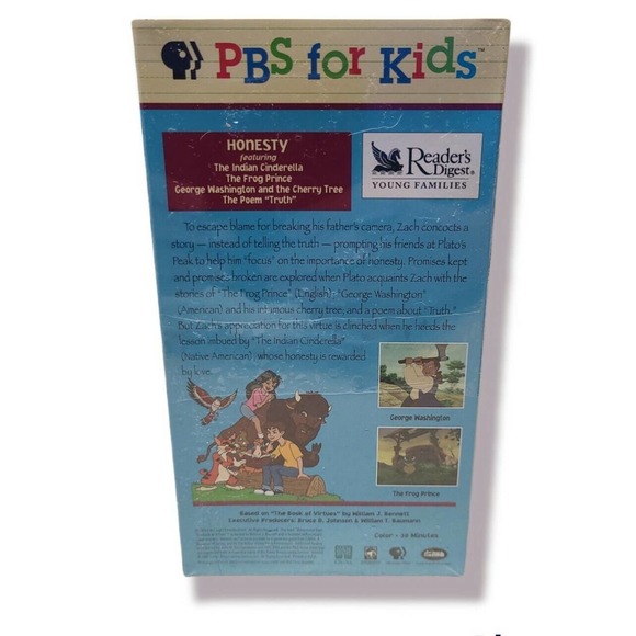 Adventures From the Book of Virtues Honesty VHS 1997 PBS for Kids NEW SEALED - Picture 3 of 5